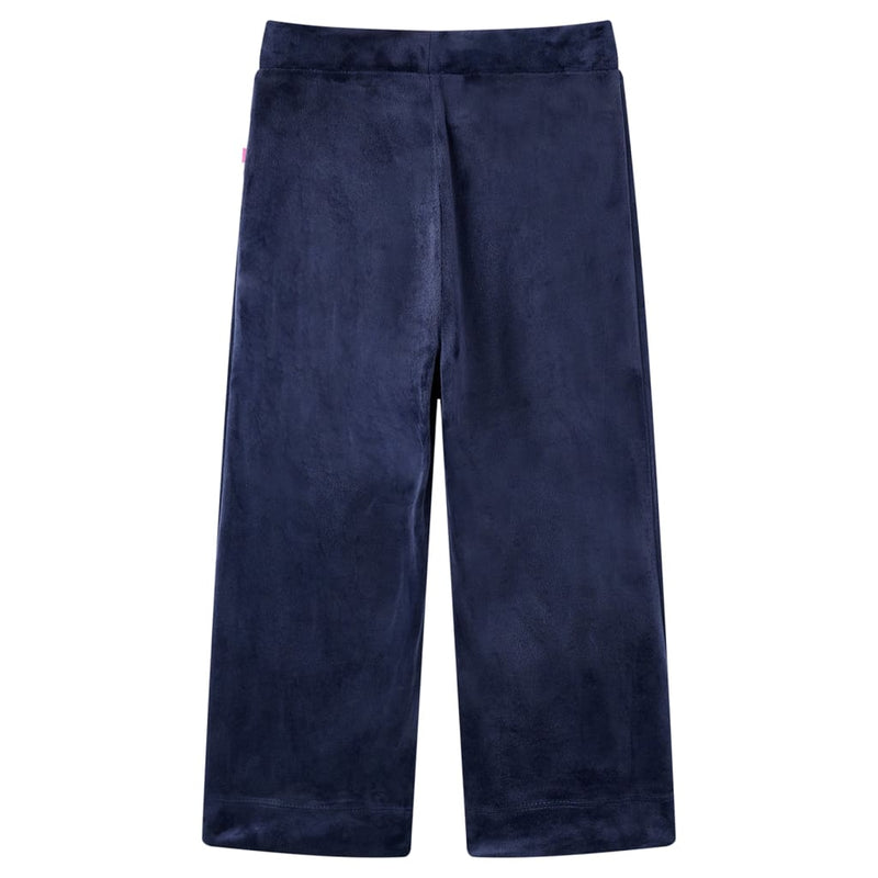 Load image into Gallery viewer, VidaXL Kinderbroek fluweel 140 donkerblauw
