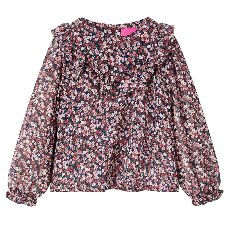 Afbeelding laden in galerijviewer, Vidaxl kindershirt met lange mouwen 128 donkerroze
