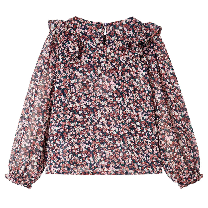 Load image into Gallery viewer, Vidaxl kindershirt met lange mouwen 128 donkerroze
