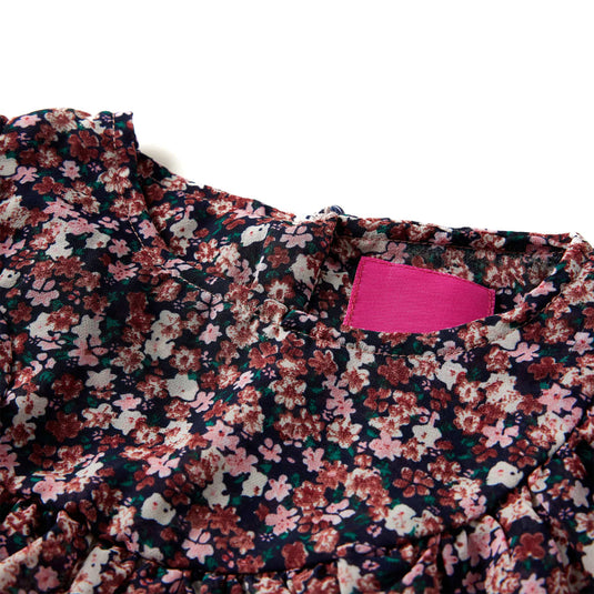 Vidaxl kindershirt met lange mouwen 128 donkerroze