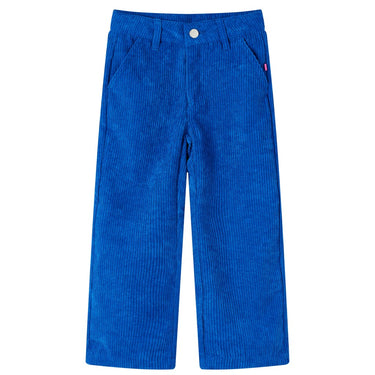 Vidaxl kinderbroek 92 ribfluweel kobaltblauw