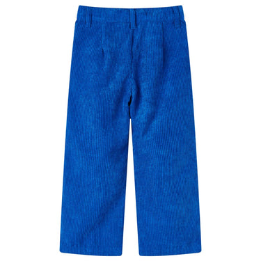 Vidaxl kinderbroek 104 ribfluweel kobaltblauw