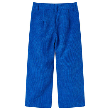 Vidaxl kinderbroek 116 ribfluweel kobaltblauw