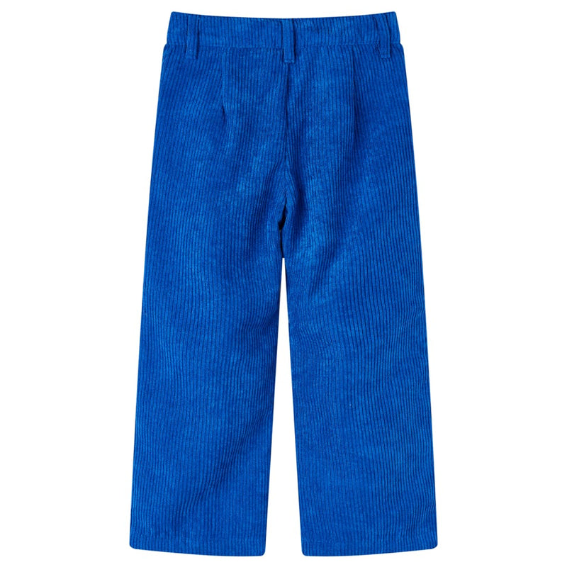 Load image into Gallery viewer, Vidaxl kinderbroek 116 ribfluweel kobaltblauw
