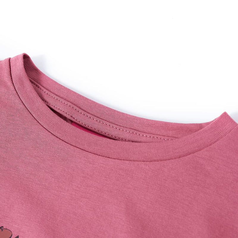 Load image into Gallery viewer, Vidaxl kindershirt met lange mouwen 128 frambooskleurig

