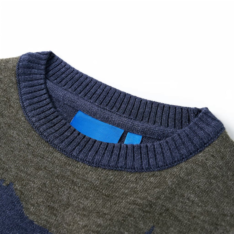 Load image into Gallery viewer, Vidaxl kindertrui gebreid 92 marineblauw
