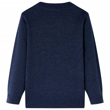 Vidaxl kindertrui gebreid 104 marineblauw