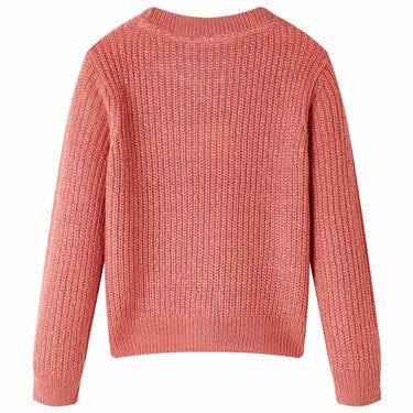 Vidaxl kindertrui gebreid 128 middelroze