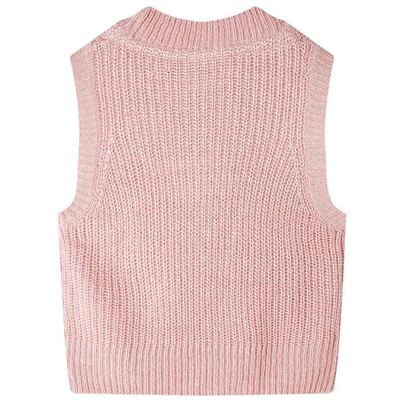 Load image into Gallery viewer, Vidaxl kinderspencer gebreid 92 lichtroze
