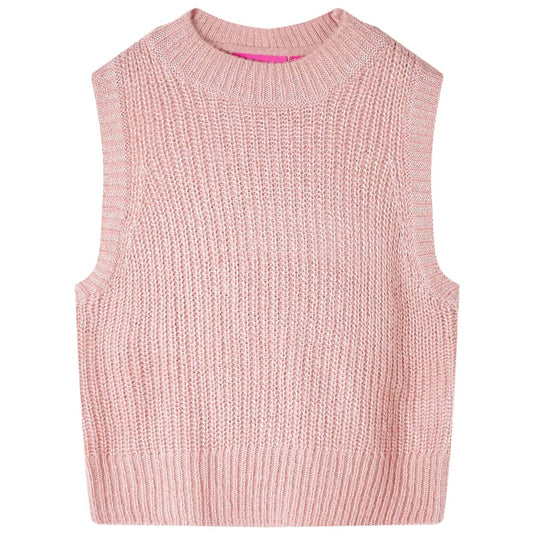 Vidaxl kinderspencer gebreid 116 lichtroze