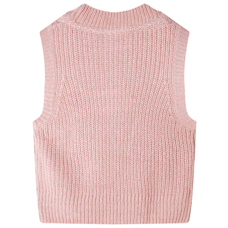 Load image into Gallery viewer, Vidaxl kinderspencer gebreid 128 lichtroze
