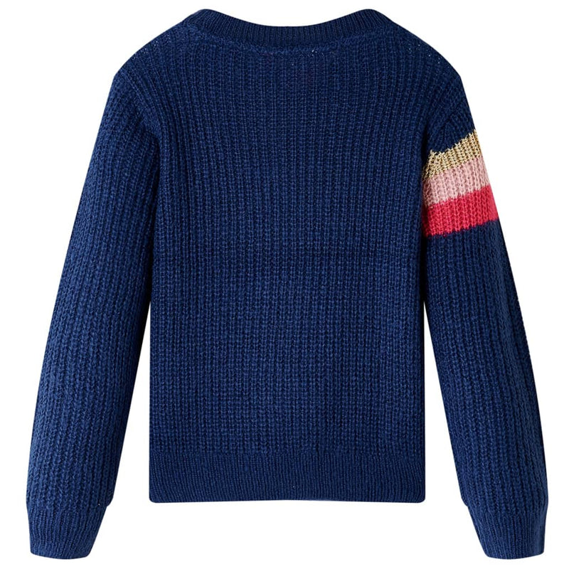 Load image into Gallery viewer, Vidaxl kindertrui gebreid 104 marineblauw
