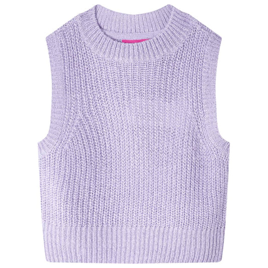 VidaXL Kinderspencer gebreid 140 lichtlila