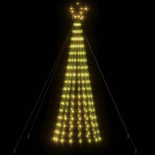 Vidaxl led-kerstboom 275 leds warm wit 180 cm