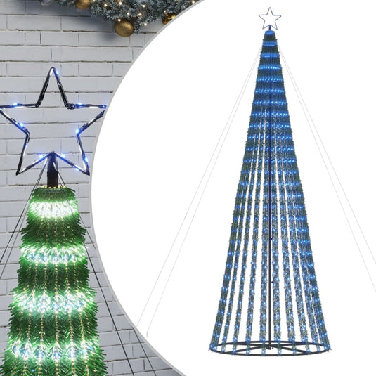 Vidaxl led-kerstboom 688 leds 300 cm blauw