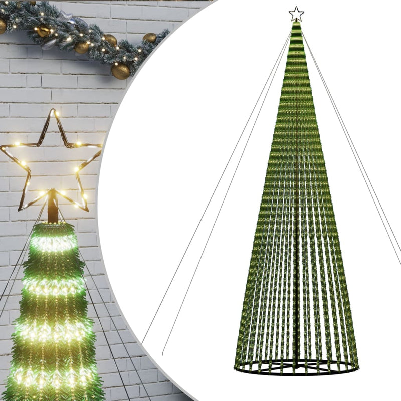 Load image into Gallery viewer, Vidaxl led-kerstboom 1544 leds 500 cm warm wit
