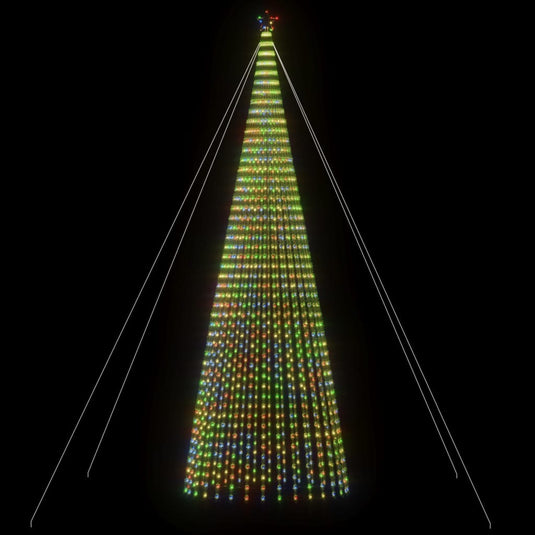 Vidaxl led-kerstboom 1544 leds kleurrijk 500 cm