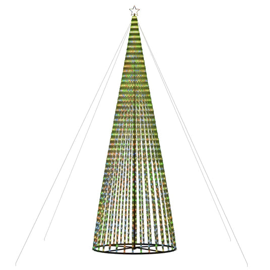 Vidaxl led-kerstboom 1544 leds kleurrijk 500 cm