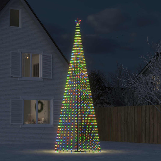 Vidaxl led-kerstboom 1544 leds kleurrijk 500 cm