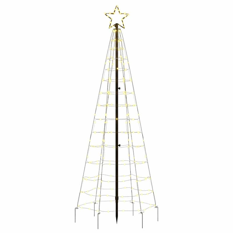 Load image into Gallery viewer, Vidaxl led-kerstboom met spikes 220 led's warm wit 180 cm

