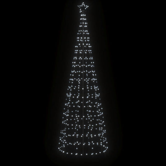 Vidaxl led-kerstboom met spikes 570 leds koud wit 300 cm