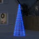 Vidaxl led-kerstboom aan vlaggenmast 550 led's 300 cm blauw