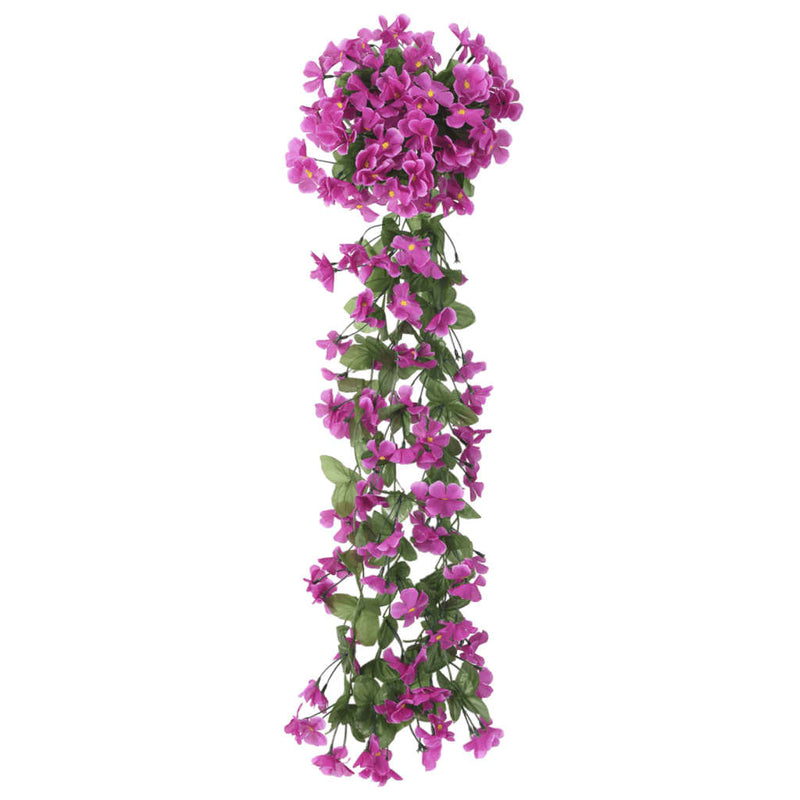 Load image into Gallery viewer, Vidaxl kerstslingers met bloemen 3 st 85 cm lichtpaars
