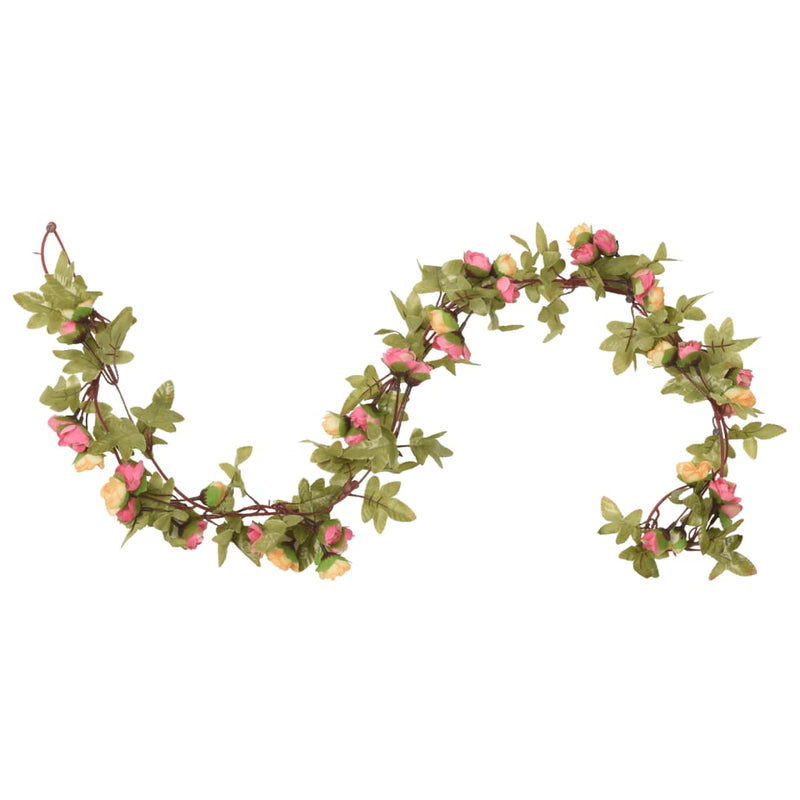 Load image into Gallery viewer, Vidaxl bloemenslingers 6 st 215 cm roze
