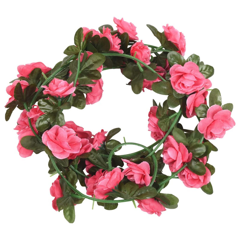 Load image into Gallery viewer, Vidaxl bloemenslingers 6 st 240 cm roodroze
