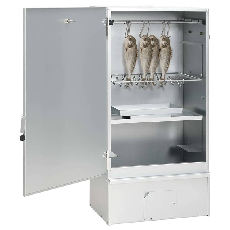 Afbeelding laden in galerijviewer, Vidaxl bbq-rookoven met koude rookgenerator gegalvaniseerd staal
