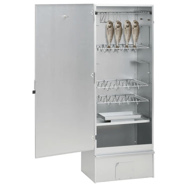 Vidaxl bbq-rookoven met koude rookgenerator gegalvaniseerd staal