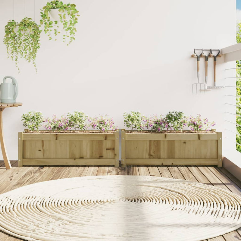 Load image into Gallery viewer, Vidaxl plantenbakken 2 st cm geïmpregneerd hout
