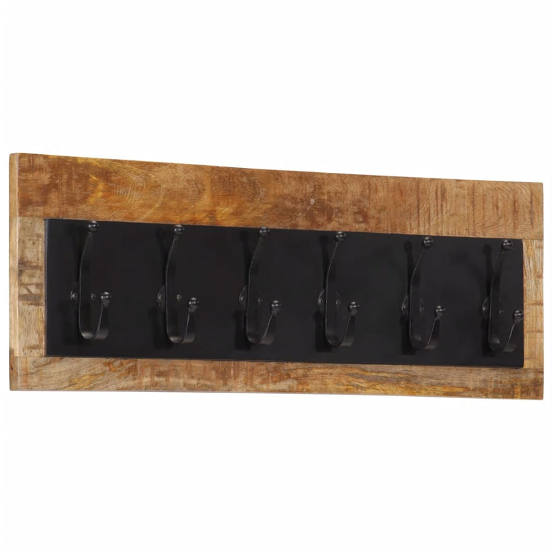 Load image into Gallery viewer, Vidaxl wandkapstok met 6 haken massief mangohout
