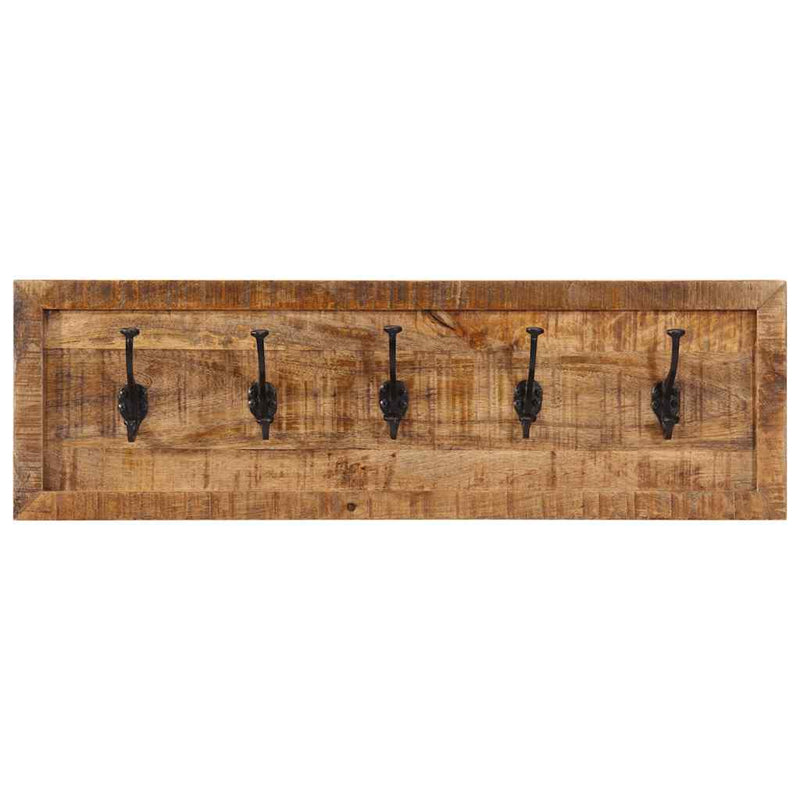 Load image into Gallery viewer, Vidaxl wandkapstok met 5 haken massief mangohout
