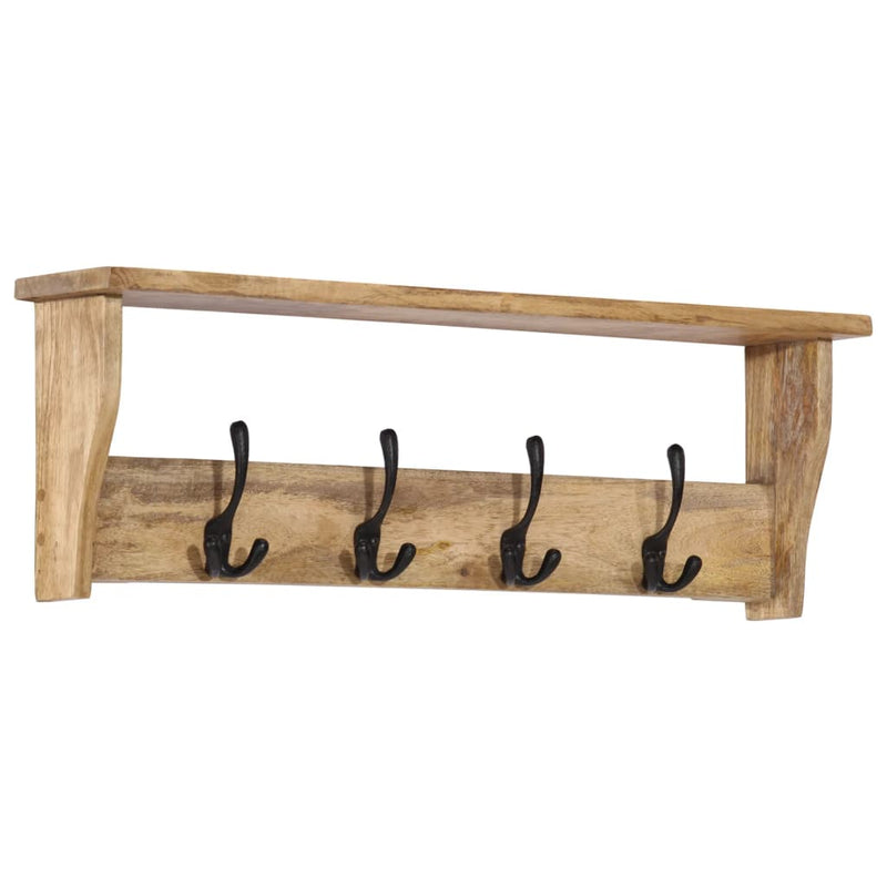 Load image into Gallery viewer, Vidaxl wandkapstok met 4 haken massief mangohout
