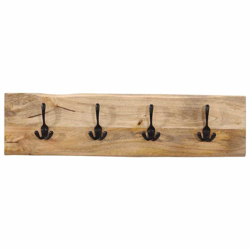 Load image into Gallery viewer, Vidaxl wandkapstok met 4 haken massief mangohout

