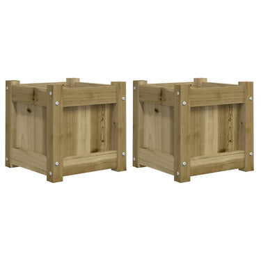 Vidaxl plantenbakken 2 st cm geïmpregneerd hout
