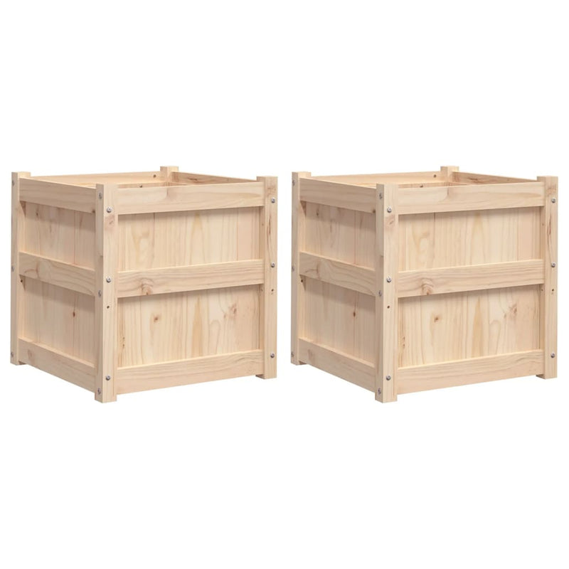 Load image into Gallery viewer, Vidaxl plantenbakken 2 st cm massief grenenhout
