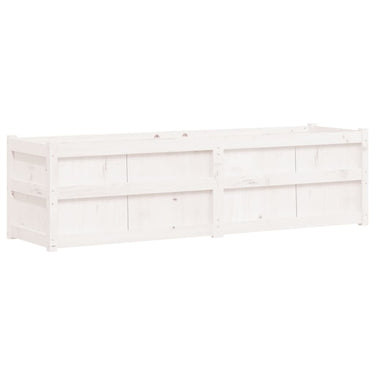 Vidaxl plantenbak 180x50x50 cm massief grenenhout wit