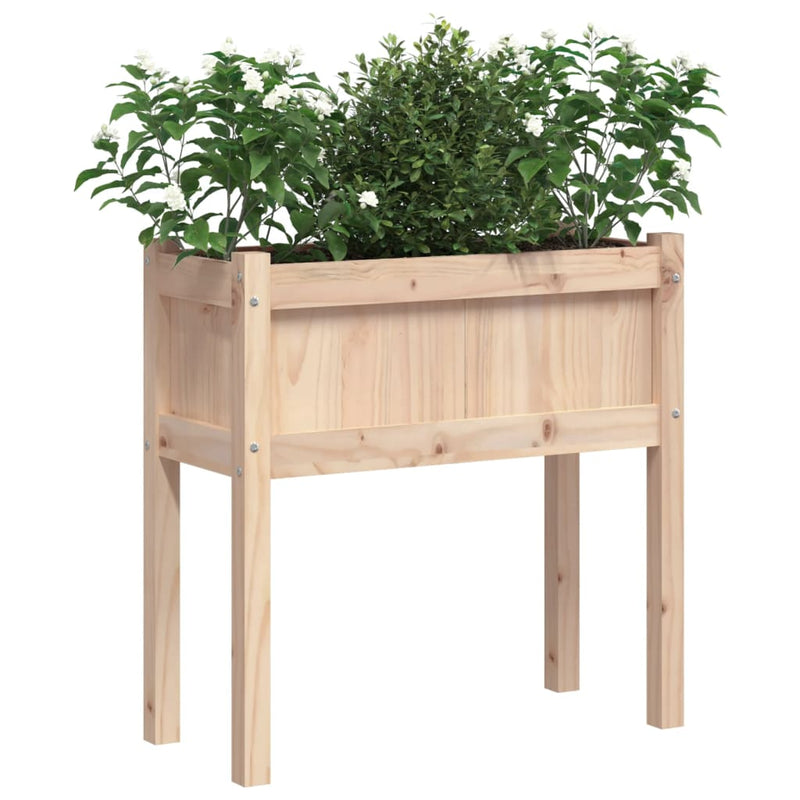 Load image into Gallery viewer, Vidaxl plantenbakken met poten 2 st massief grenenhout
