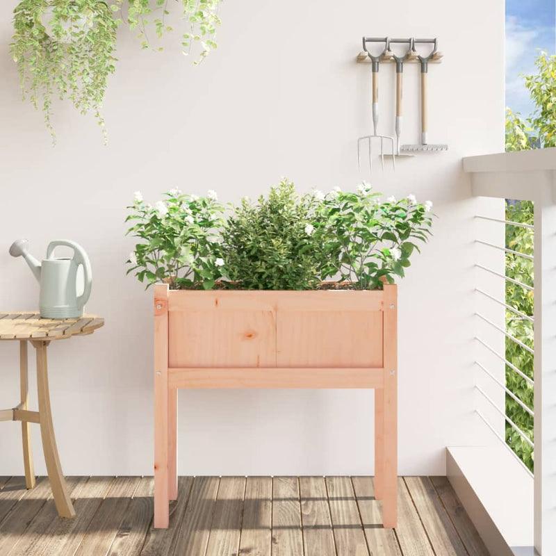 Load image into Gallery viewer, Vidaxl plantenbak met poten 70x31x70 cm massief douglashout
