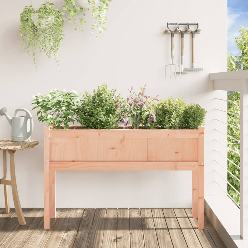 Load image into Gallery viewer, Vidaxl plantenbak met poten 110x31x70 cm massief douglashout
