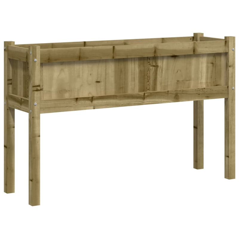 Load image into Gallery viewer, Vidaxl plantenbak met poten 110x31x70 cm geïmpregneerd grenenhout
