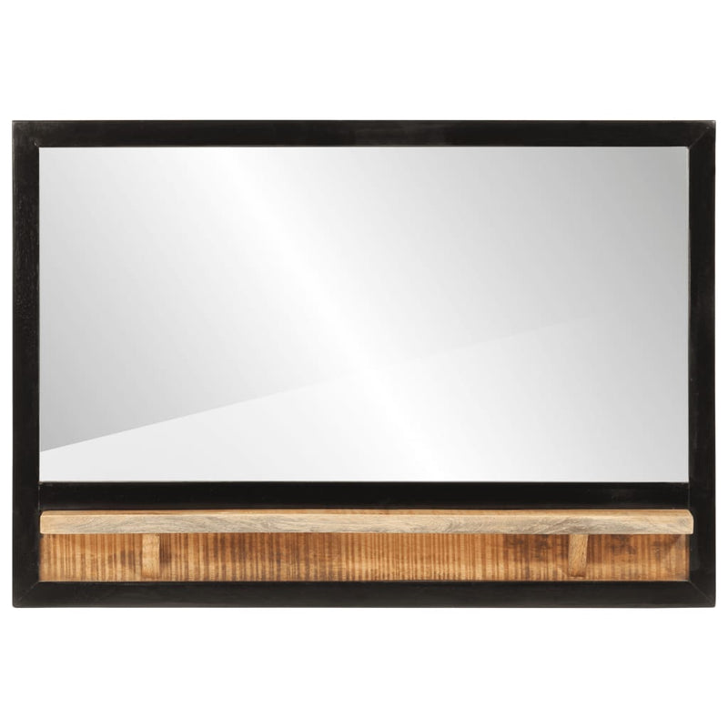 Afbeelding laden in galerijviewer, Vidaxl spiegel met schap 80x8x55 cm glas en massief mangohout
