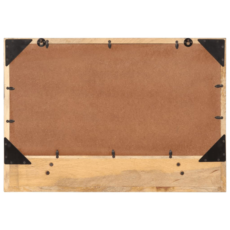 Afbeelding laden in galerijviewer, Vidaxl spiegel met schap 80x8x55 cm glas en massief mangohout
