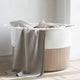 Vidaxl wasmand ø 55x36 cm katoen bruin en wit