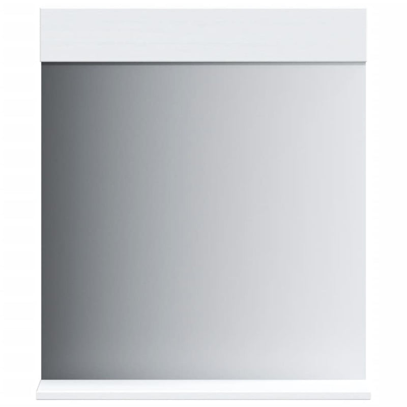 Load image into Gallery viewer, Vidaxl badkamerspiegel met schap berg 60x12x70 cm massief hout wit
