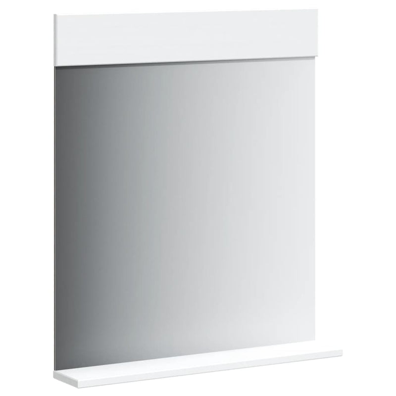Load image into Gallery viewer, Vidaxl badkamerspiegel met schap berg 60x12x70 cm massief hout wit

