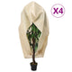 Vidaxl plantenhoezen met rits 4 st 70 g m² 1,55x1,55 m