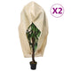 Vidaxl plantenhoezen met ritssluiting 2 st 70 g m² 3,14x2,5 m